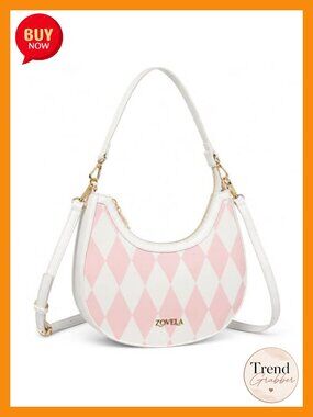 3D Woven Knit Crescent Bag Lightweight Crossbody Hobo Purse